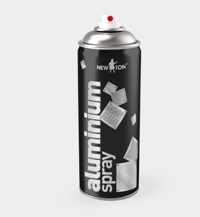 Емаль алкідна NEWTON Aluminium spray в аерозольній упаковці 400 мл